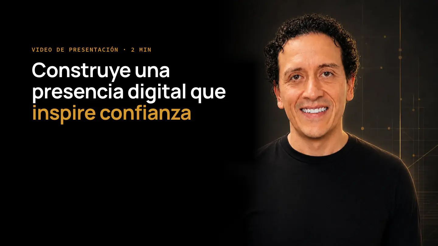 Randall Chacón presentando: Construye una presencia digital que inspire confianza